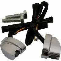 Heinz Bikes Luz de pisca LED 3em1 NANO PISCA LED NANO, CROMADO