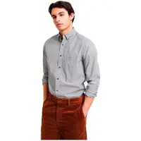 Gant para homem. 3000140 Camisa Poplin Regular Fit Banker Stripe preto (3XL), Casual, Algodão, Manga comprida