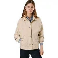 Pepe Jeans para mulher. PL4024350 Casaco bege Saura (L), Casual, Algodão