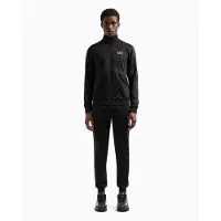 EA7 para homem. 8NPV65_PJHCZ Fato de treino Core Identity preto (XXS), Casual, Esportivo, Multisport, Poliéster, Manga comprida