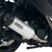 Arrow Silenciador Não Homologado Race-tech Aluminium With Carbon End Cap Kymco Xciting 400i ´19-20