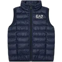 EA7 para menino. 7B000034_AF12477 Core Identity down colete acolchoado dobrável azul-marinho (8Años= 130cm), Casual, Poliamida, moda infanti