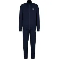 EA7 para homem. 8NPV61_PJVRZ Fato de treino de ajuste regular azul-marinho (XS), Casual, Esportivo, Algodão, Multisport