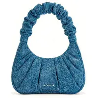 JW PEI Bolsa De Mão Gabbi Ruched Denim