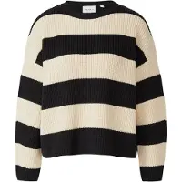 Comma Pullover preto / branco