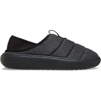 Crocs Tamancos Classic Sueded Moc mulheres - Preto - 39 / 40