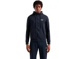Emporio Armani para homem. 8NPM38_PJVTZ Camisola com capuz Core Identity em mistura de azul-marinho (L), Casual, Algodão, Manga comprida