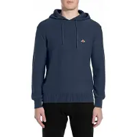 Replay para homem. UK4865.000.G21280G Camisola de malha de algodão azul com capuz (L), Casual