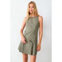 Balmohk Vestido Curto Sem Mangas Plaid