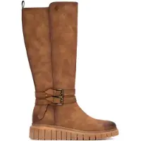 Refresh para mulher. 17321202-CAMEL Botas 173212 castanhas (37), Marrom, 1 a 3cm, Zíper, Casual