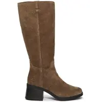 Timberland para mulher. TB0A43M8EIV1 Botas altas Bellevaux em pele castanha (41 W), Couro, Marrom, Plano, Zíper, Casual