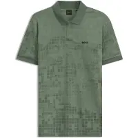 BOSS para homem. 50548325 Polo Clash PLKT verde (XL), Casual, Poliéster, Manga curta