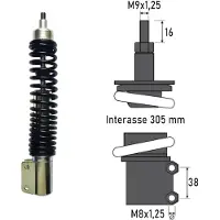 Bcr Amortecedor Dianteiro Piaggio Vespa Px 125/150cc