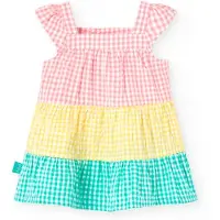 Boboli Vestido Sem Mangas Poplin Check