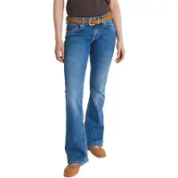 Pepe Jeans para mulher. PL20473664FE Calças de ganga Flare Pimlico azul (26/30), Casual, Algodão, Denim