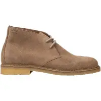 BOSS para homem. 50557714 Botins de Pele Híbridas Lona bege (40), Plano, Camurça, Cordão, Casual