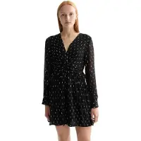 Scotch & Soda Vestido Curto De Manga Comprida Draped Front