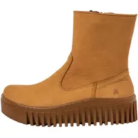 Art para mulher. 1153114ZM003_024 Botins em pele 1531 Brighton castanho (41), Couro, Marrom, 3 a 5cm, Zíper, Casual