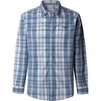 Pepe Jeans para homem. PM309070 Camisa azul Crisler (XL), Casual, Algodão, Manga comprida