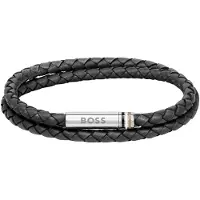 BOSS Bracciale Doppio Pelle 1580489 17,5 Cm — Bracciale
