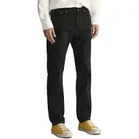 Gant para homem. 1000263 Calças de ganga de corte regular (36/34), Preto, Casual, Algodão, Denim