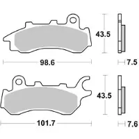 Moto-Master Pastilhas De Freio Honda 413604