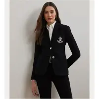 Ralph Lauren para mulher. 200797305004 Blazer em jacquard com metais pretos (3XL), Casual, Algodão