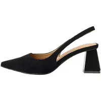 Bianco Sapatos abertos atrás 'Maralyn' preto