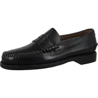 Sebago para homem. 7000300 Mocassins clássicos de couro preto (41), Plano, Nenhum, Casual, Sapatos de Festa