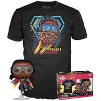 Funko POP! Pop! Conjunto De Minifigura E T-shirt Ironheart Legacy Black Panther Marvel