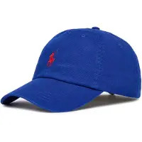 Ralph Lauren para mulher. 211912843008 A icónica boné chinês de algodão azul (OSFA), Casual