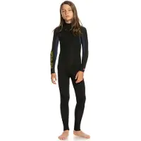 Quiksilver Fato De Neoprene De Manga Comprida Com Fecho De Correr Nas Costas Para Mulher Ed Sessions 3/2 Mm