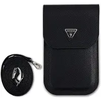 GUESS Bolsa Para Telemóvel Com Logótipo Triangular Granulado Em Pu