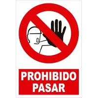 JBM Pacote De 5 Sinais De Proibição - Entrada Proibida