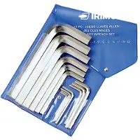 Irimo Conjunto De Chaves Allen Set Of 13 Nickel-plated Keys 2-19 Mm
