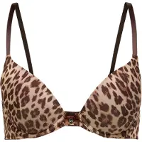 Hunkemoller Soutien camelo / ecru / castanho escuro