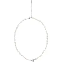 NAEMI Colar prata / branco
