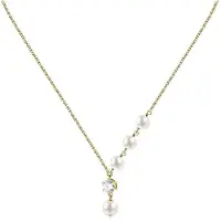 Morellato Collana Perla Argento Perle Vere Zirconi — Collana
