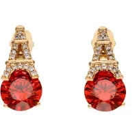 NAEMI Brincos ouro / vermelho