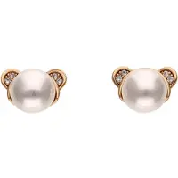 NAEMI Brincos ouro / branco pérola
