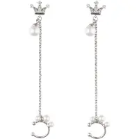Faina Brincos prata / transparente / branco pérola