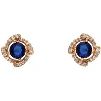 NAEMI Brincos navy / ouro
