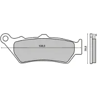 RMS Beauty Pastilhas De Freio Sinterizadas Bmw F 800 Gs 225101013