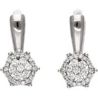 Faina Brincos prata / transparente