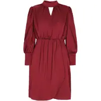 Faina Vestido de cocktail borgonha