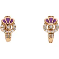 NAEMI Brincos ouro / roxo / transparente