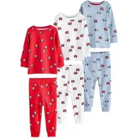 Next Pijama azul claro / baga / vermelho / branco natural