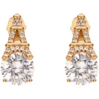 NAEMI Brincos ouro / transparente