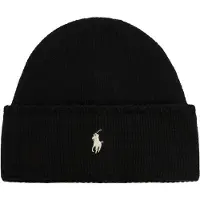 Ralph Lauren Gorros 'PONY' preto / branco