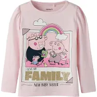 Name it Camisola 'NMFNORA PEPPA' ouro / rosa / cor-de-rosa / preto